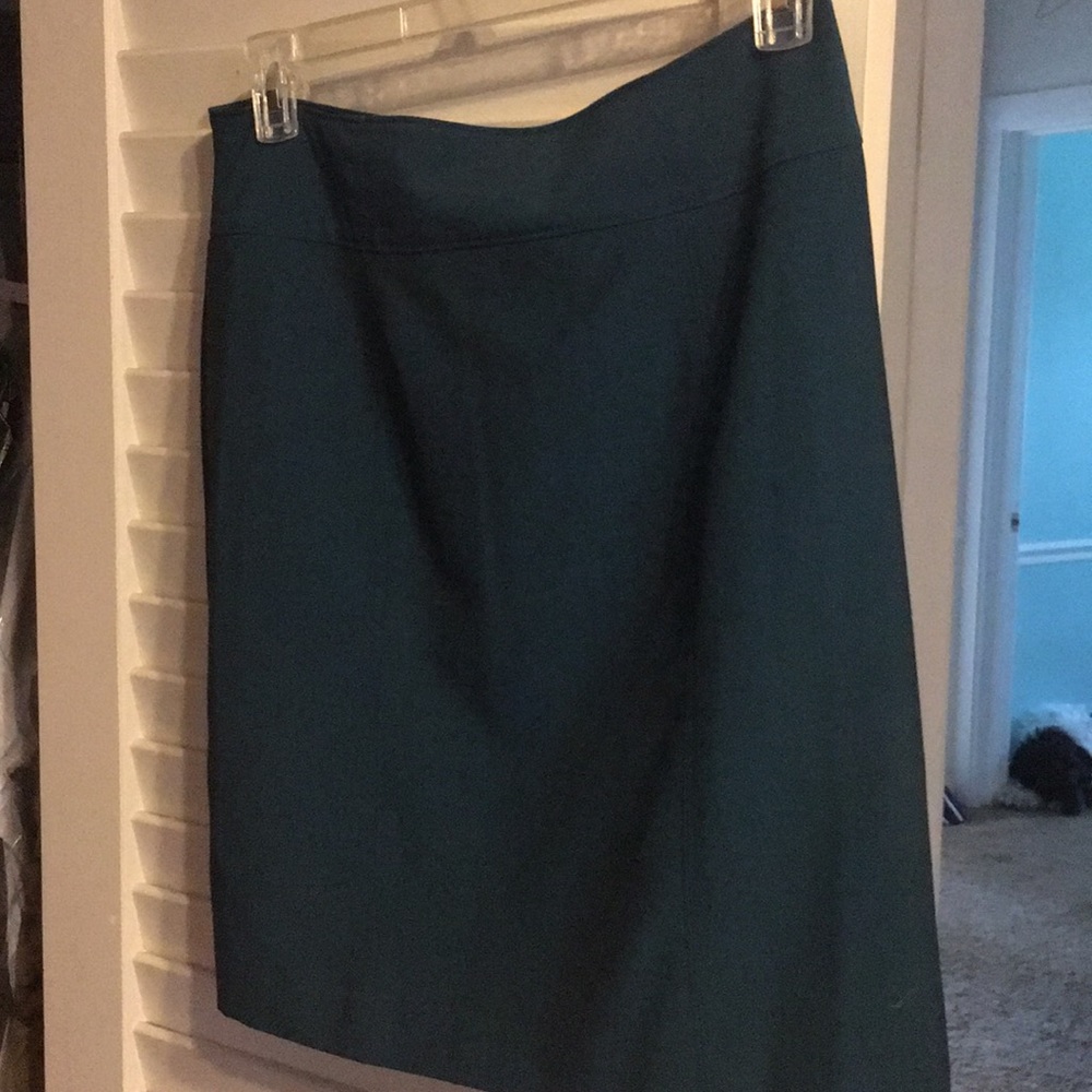Dark teal pencil skirt
